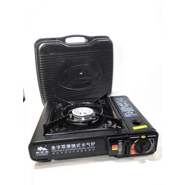 portable mini camping gas stove with BBQ,casette cooker for outdoor picnic or restaurant use #1 image